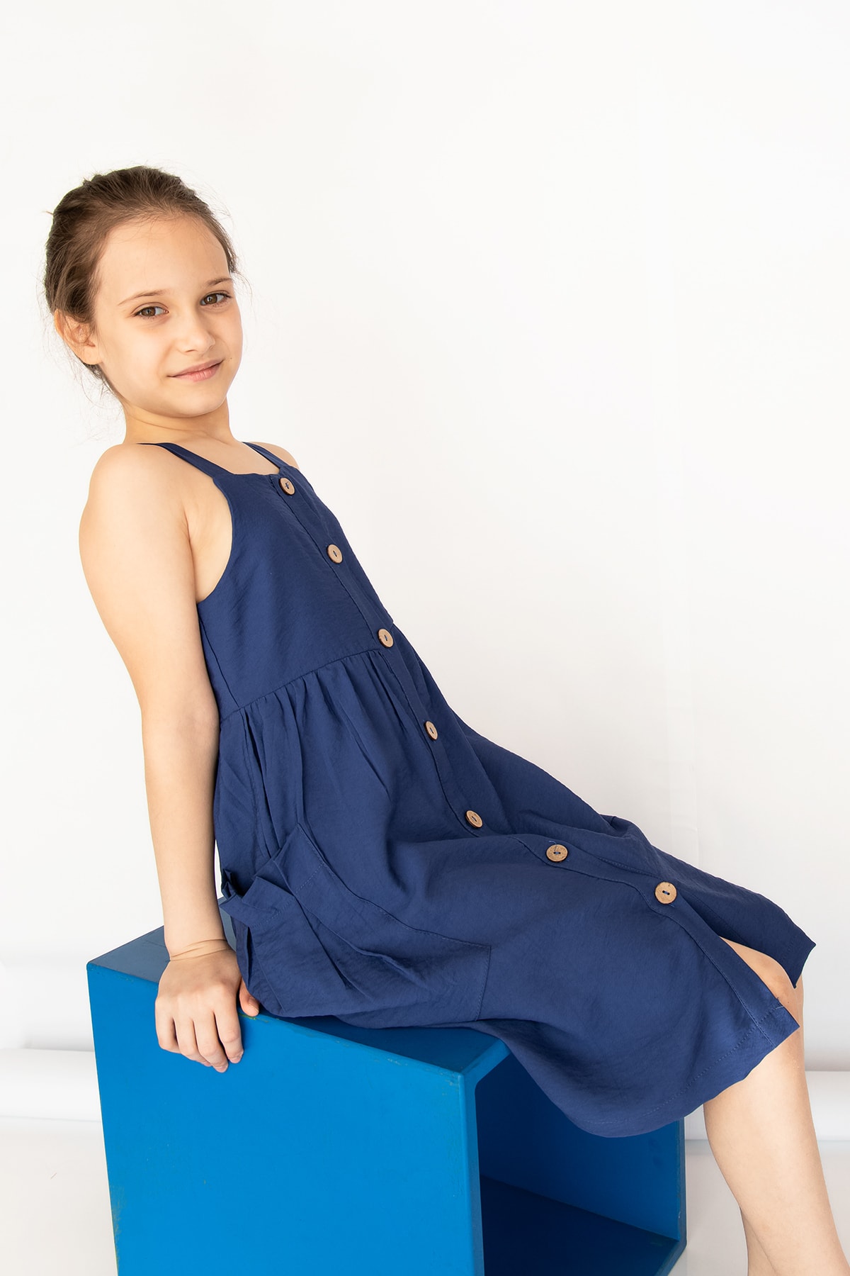 Babymod Kız Çocuk Yazlık Askılı Elbise Jile fotoğrafı 3 (önizleme)