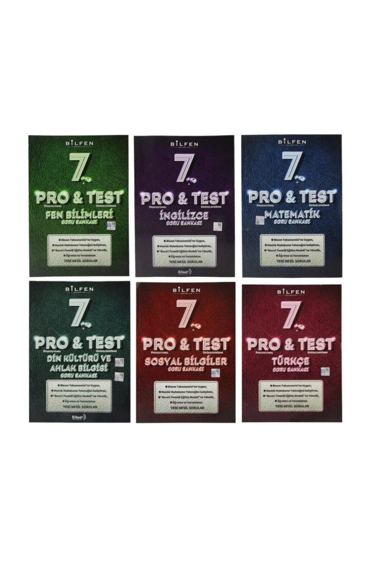 Bilfen Yayıncılık Bilfen 7. Sınıf Pro & Test Soru Bankası Seti 6 Kitap
