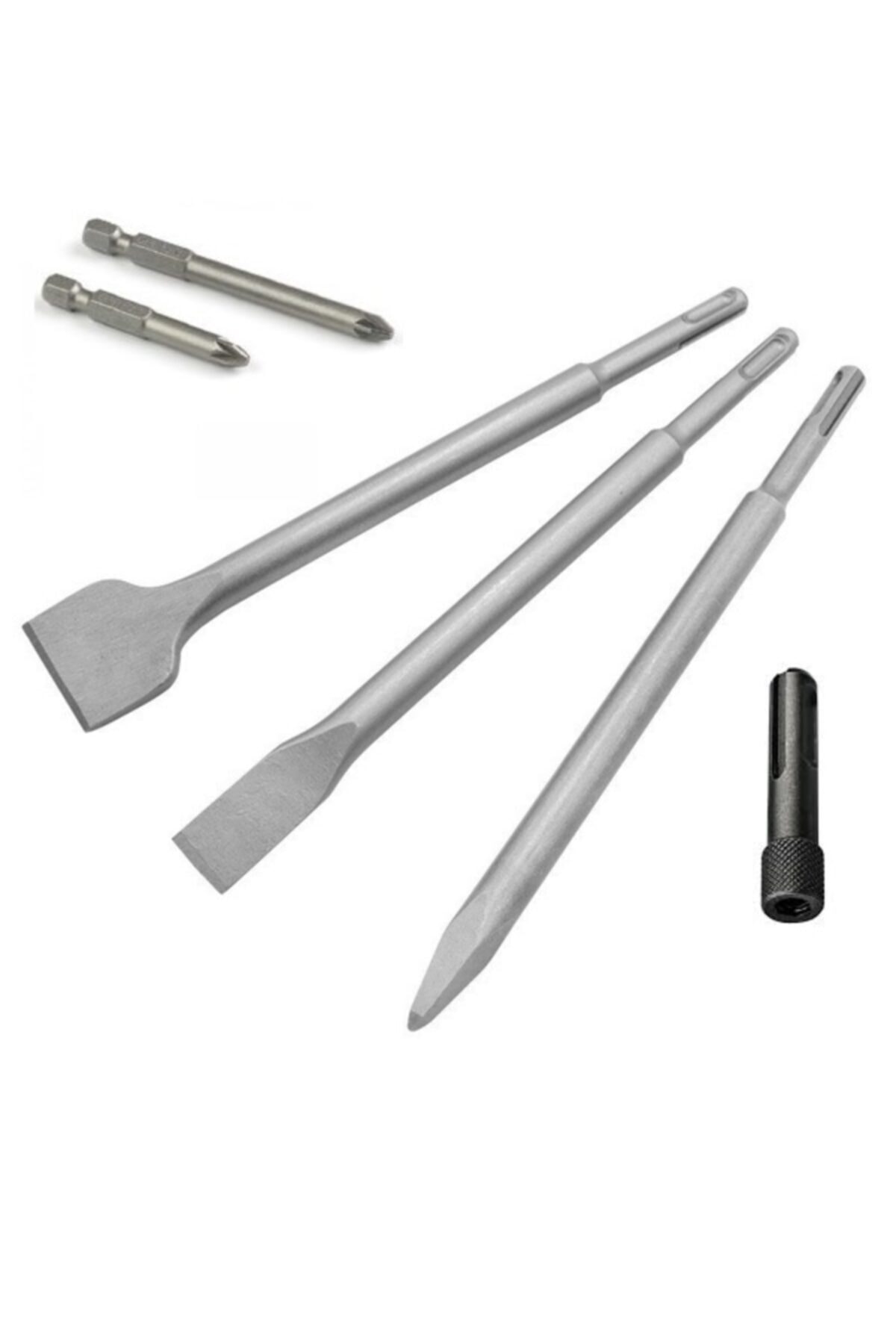 Depolife Beton Kırma Delme Kazıma Için Sds Plus Hilti Uç Seti Bits Adaptörlü Keski Murc Uç Takımı