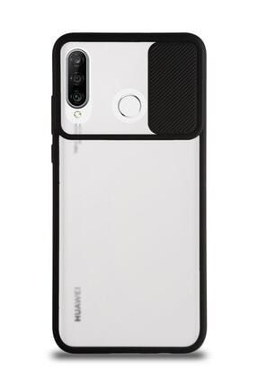 Huawei P30 Lite Uyumlu Kapak Lensi Açılır Kapanır Kamera Korumalı Silikon Kılıf KZY_HU_P30LİTE_LENSİ