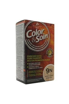 Color And Soin Tamamen Bitkisel Organik Saç Boyası 9n Bal Sarısı 3525727539321color