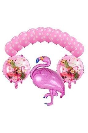 Flamingo Temalı Pembe Renk (latex) Set Balon LULUCO000642