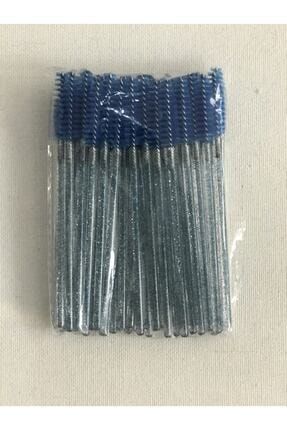 50 Adet Mikro Kirpik Fırçası Mavi Renk 00000F52