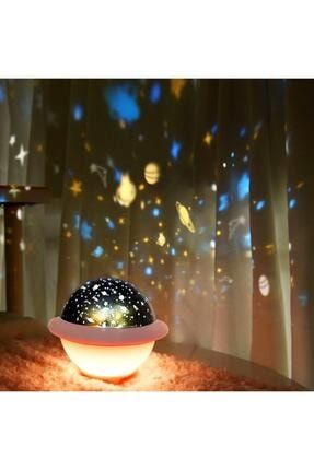 Ufo Gece Lambası Projeksiyonlu Çok Renkli 3 Farklı Model Pembe Çocuk Odası Aydınlatma bak156637