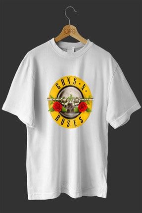 Guns N Roses Baskılı Oversize T Shirt E15