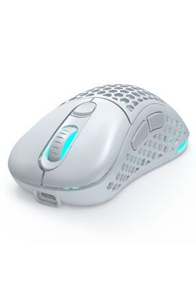 Ultra Custom Ergo Ultralight Wireless Gaming Mouse -Beyaz pw01