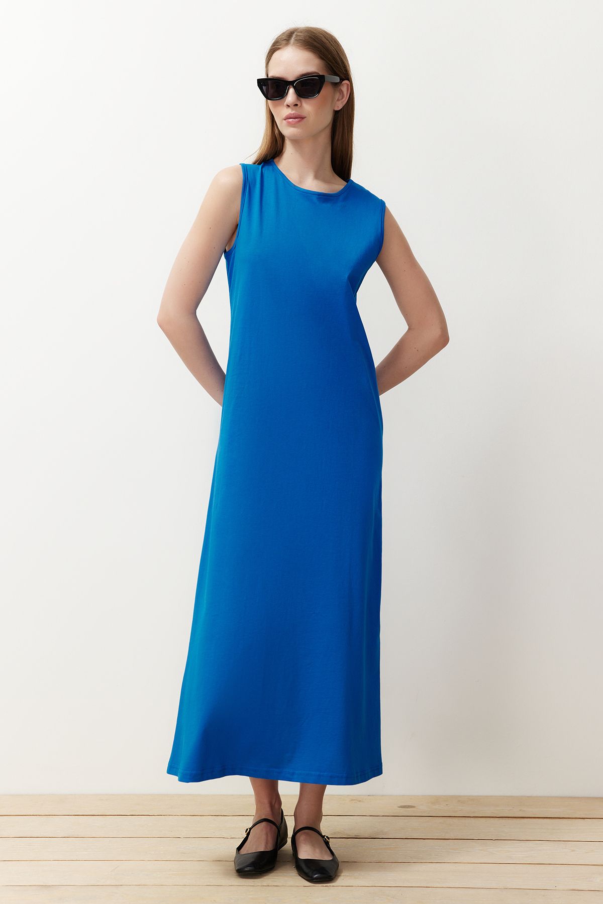 Trendyol Modest-Saks ärmelloses langes Futter-Unterkleid TCTSS21UK0034 2