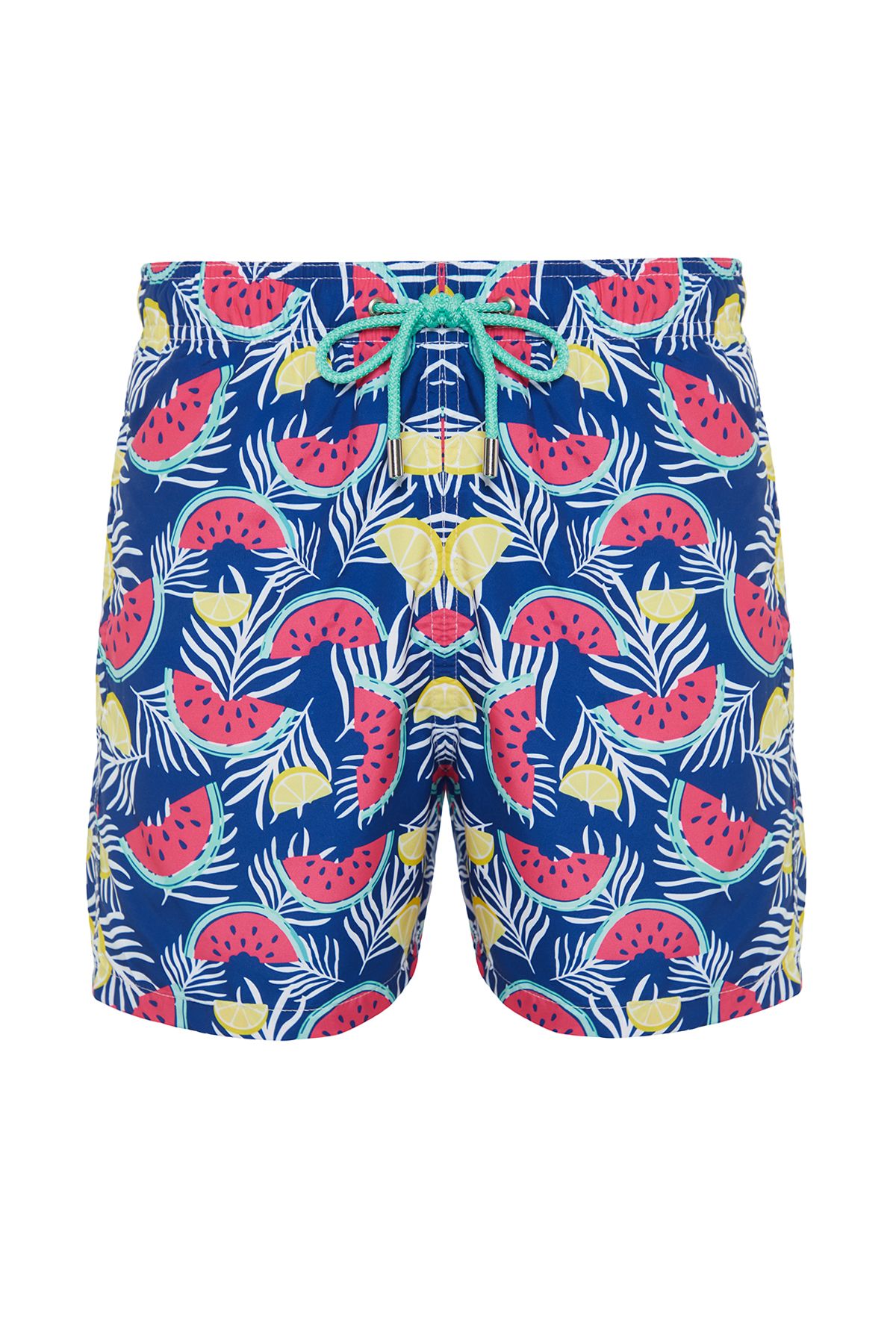 Trendyol Collection-Multicolored Standard Size Watermelon Printed Swim Shorts TMNSS24DS00019 1