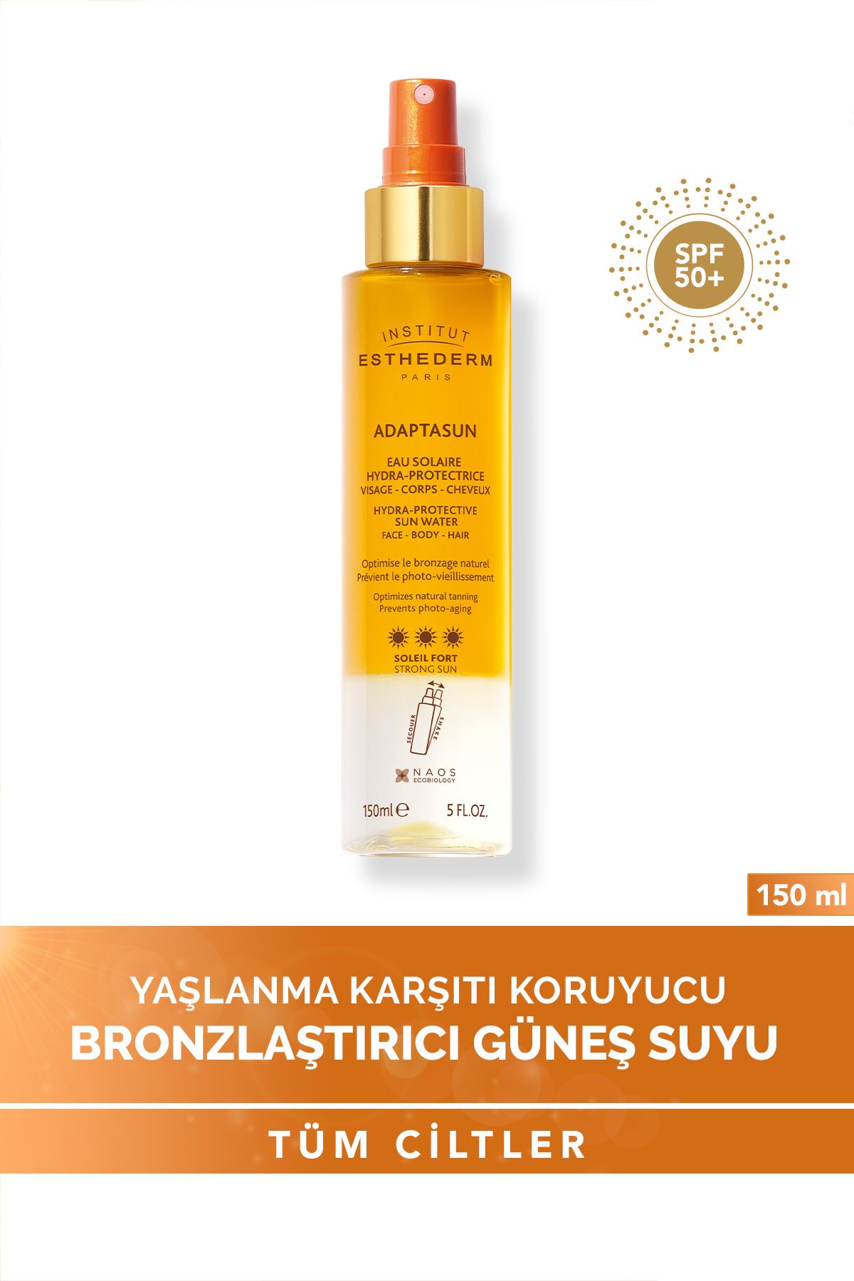 INSTITUT ESTHEDERM Adaptasun Hydra-Protective Sun Water Photo Антивозрастной бронзатор SPF50+ Sun Water 150 мл 2012142103