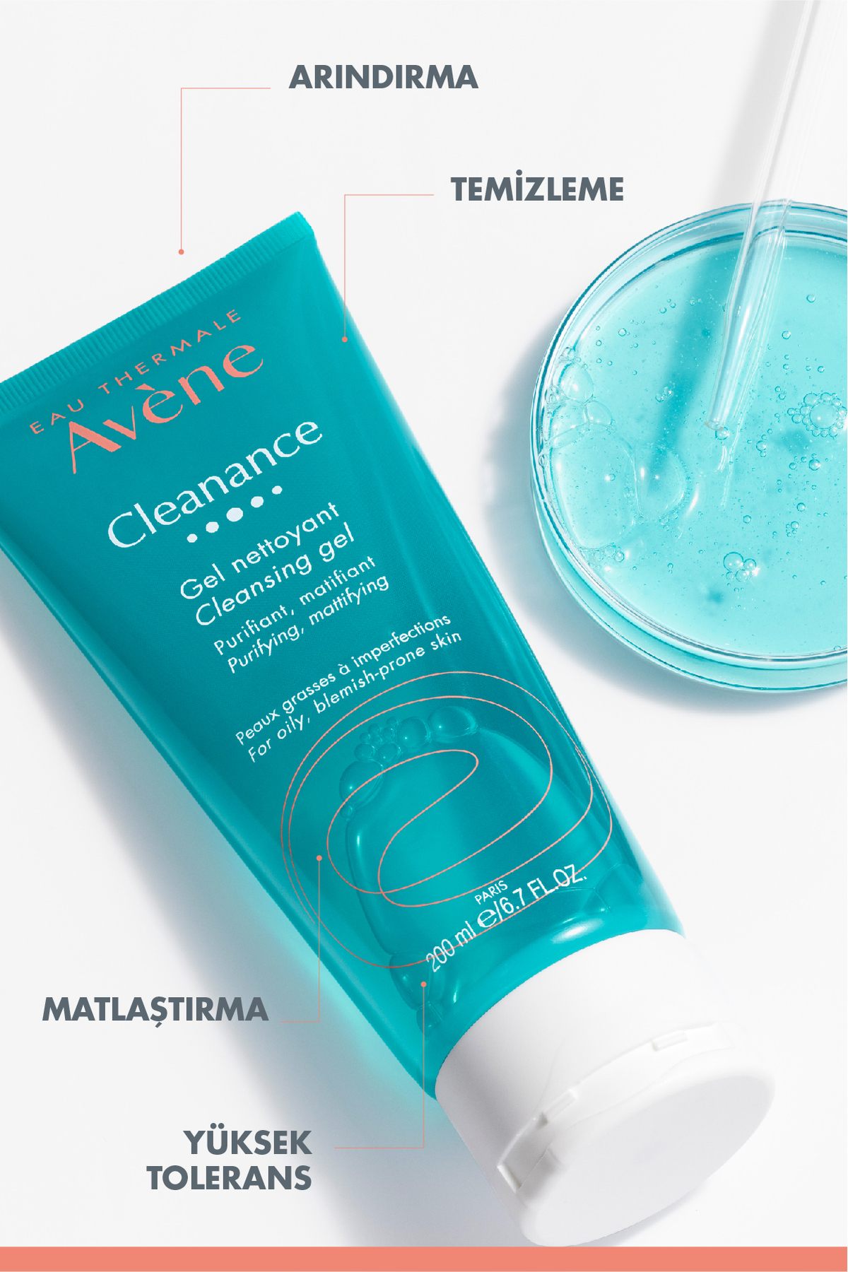 پاک کننده صورت   Avene | PARKFARMA101090 اورجینال - تصویر 3