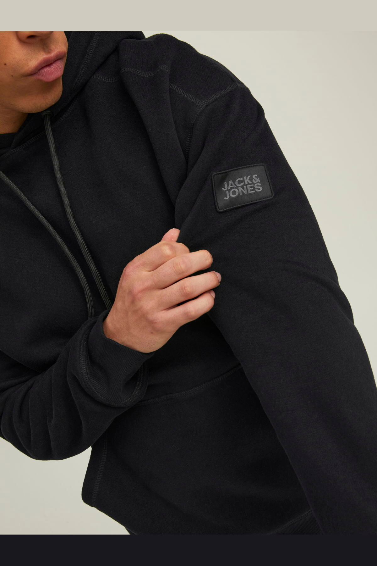 سویشرت مردانه مشکی جک اند جونز | 12216342 اورجینال - تصویر 6