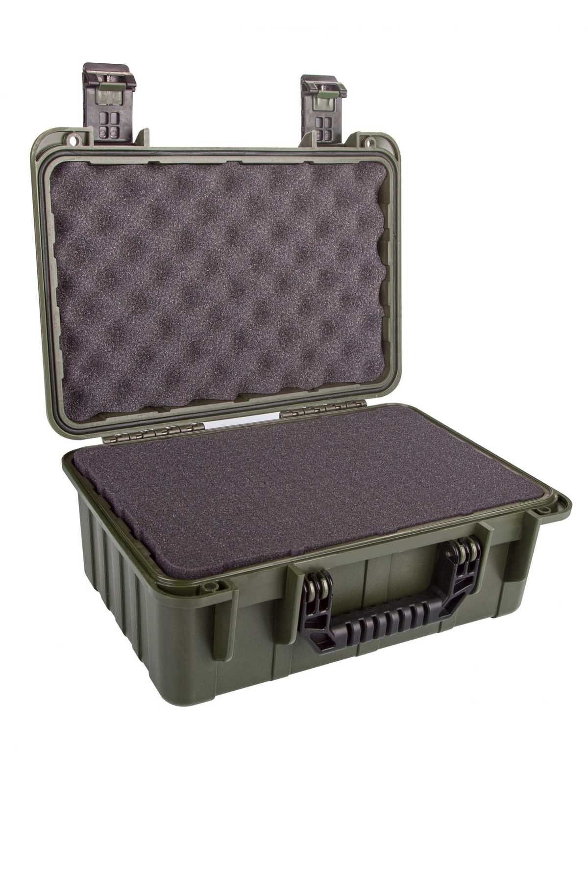 Polis Sepeti Süngerli Haki Safari Tabanca Muhafaza Çantası Orta Boy