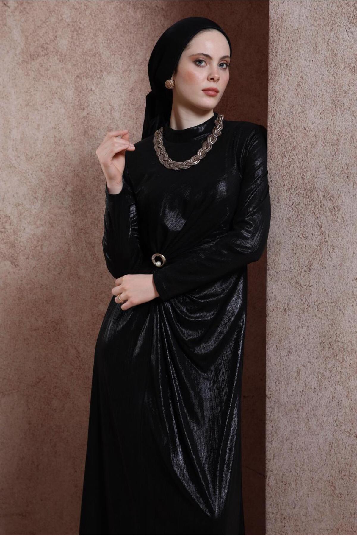 مانتو ابایا زنانه آلوینا | 24YABL0050415 Alvina - Image 2