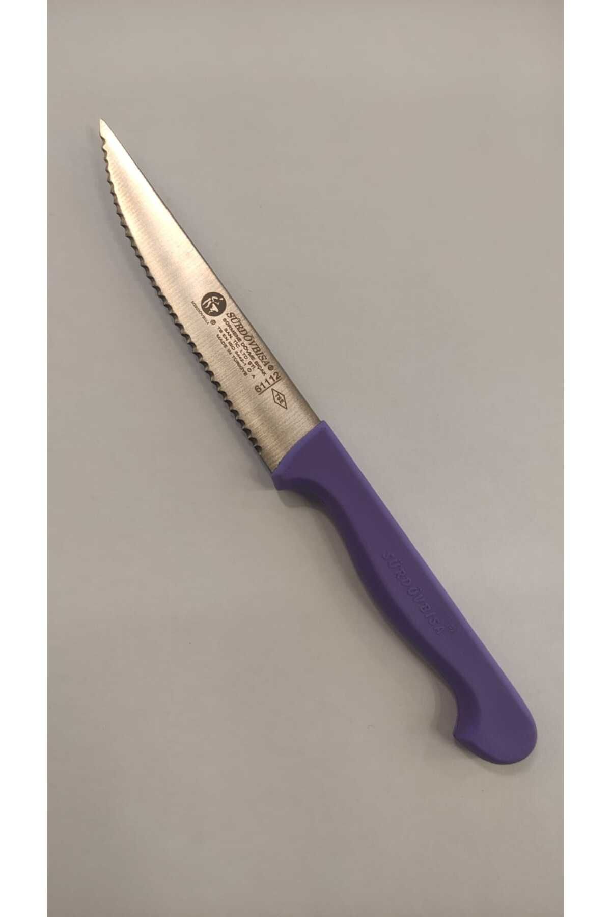 Sürmene 61112 Lazer Kesim Tırtıklı Sebze Bıçağı Mor