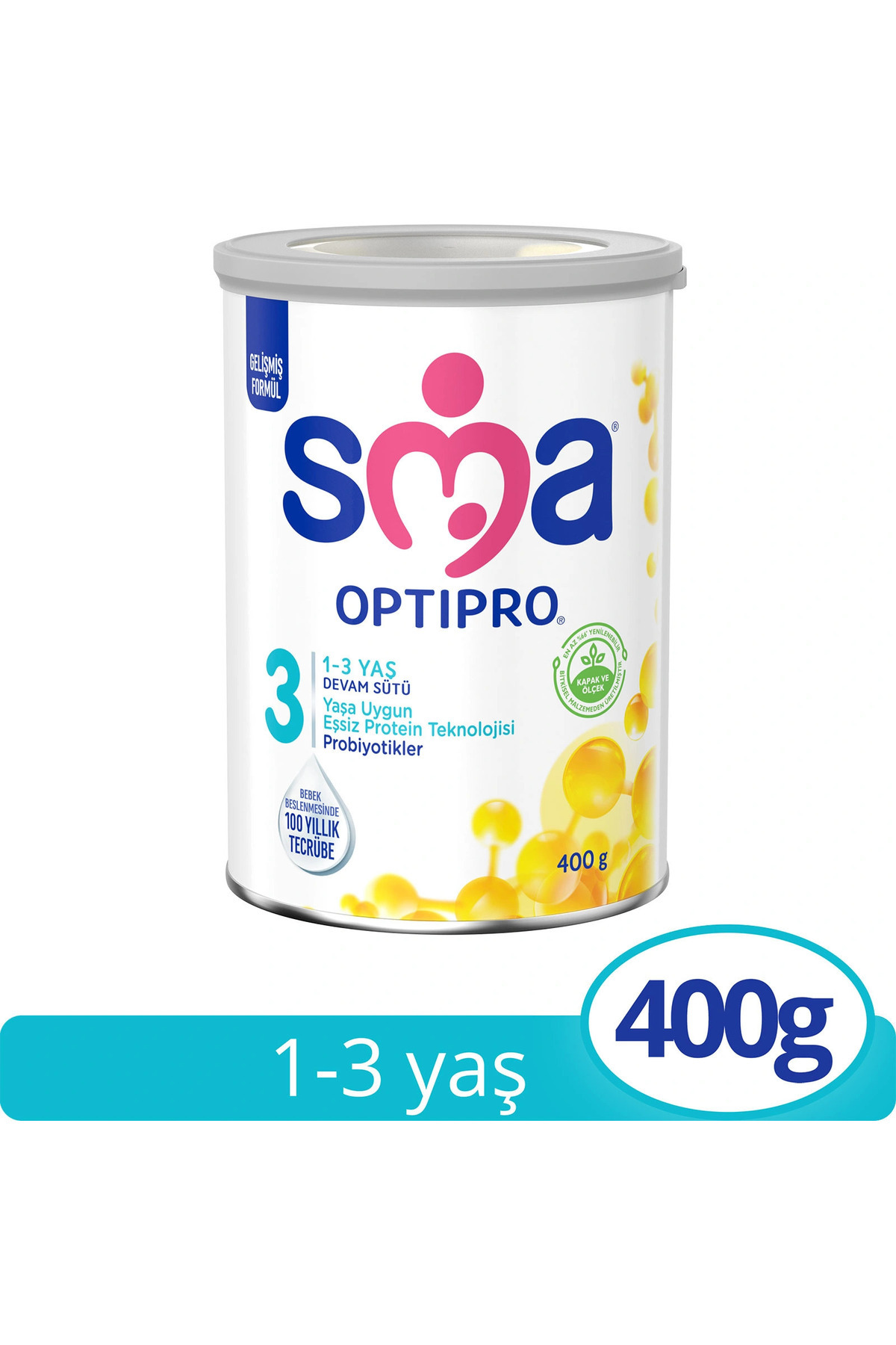 SMA Optipro Probiyotik 3 Bebek Devam Sütü 1-3 Yaş 400 gr fotoğrafı 2 (önizleme)
