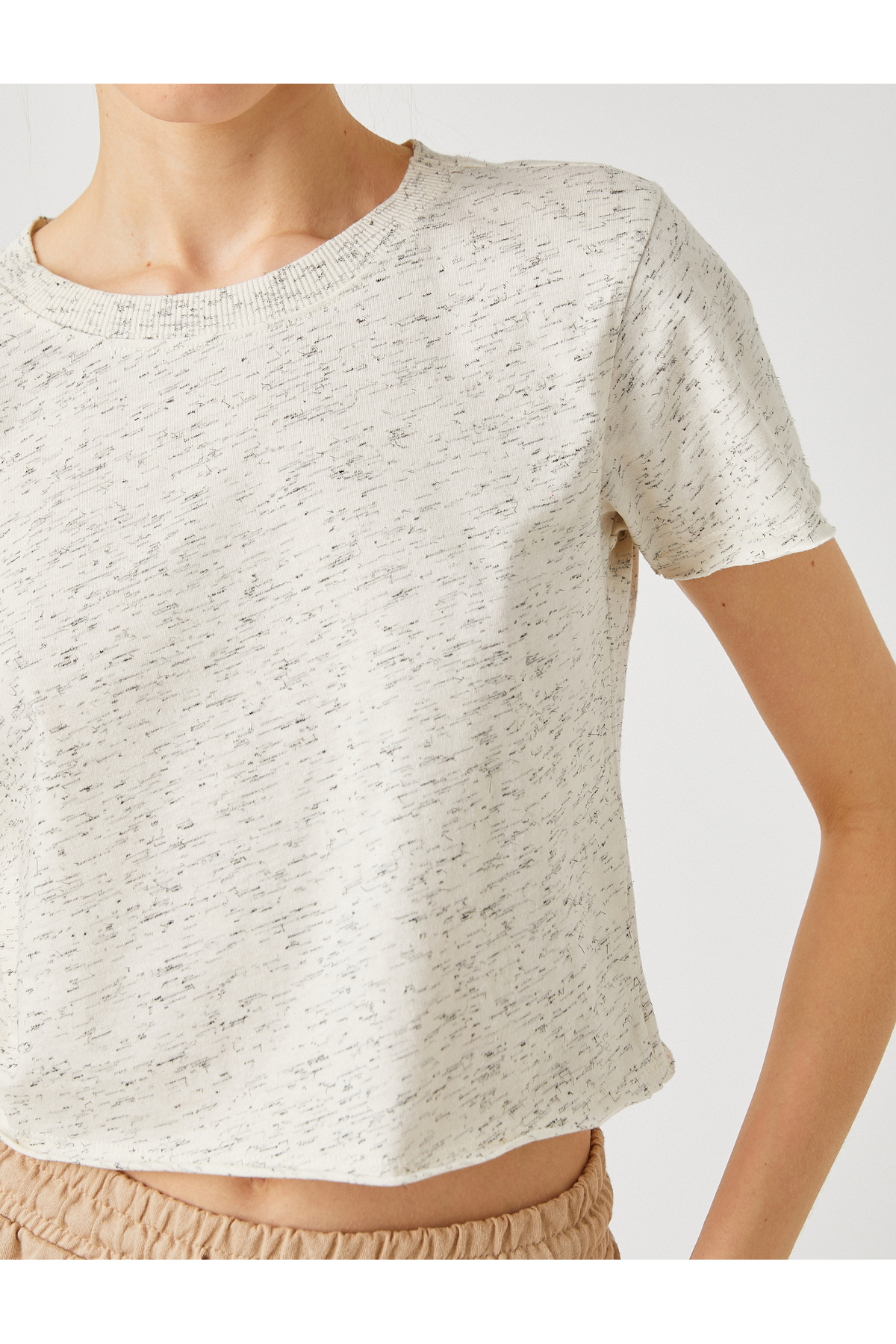 تیشرت زنانه اکرو کوتون | 2YAL18132OK اورجینال - تصویر 5