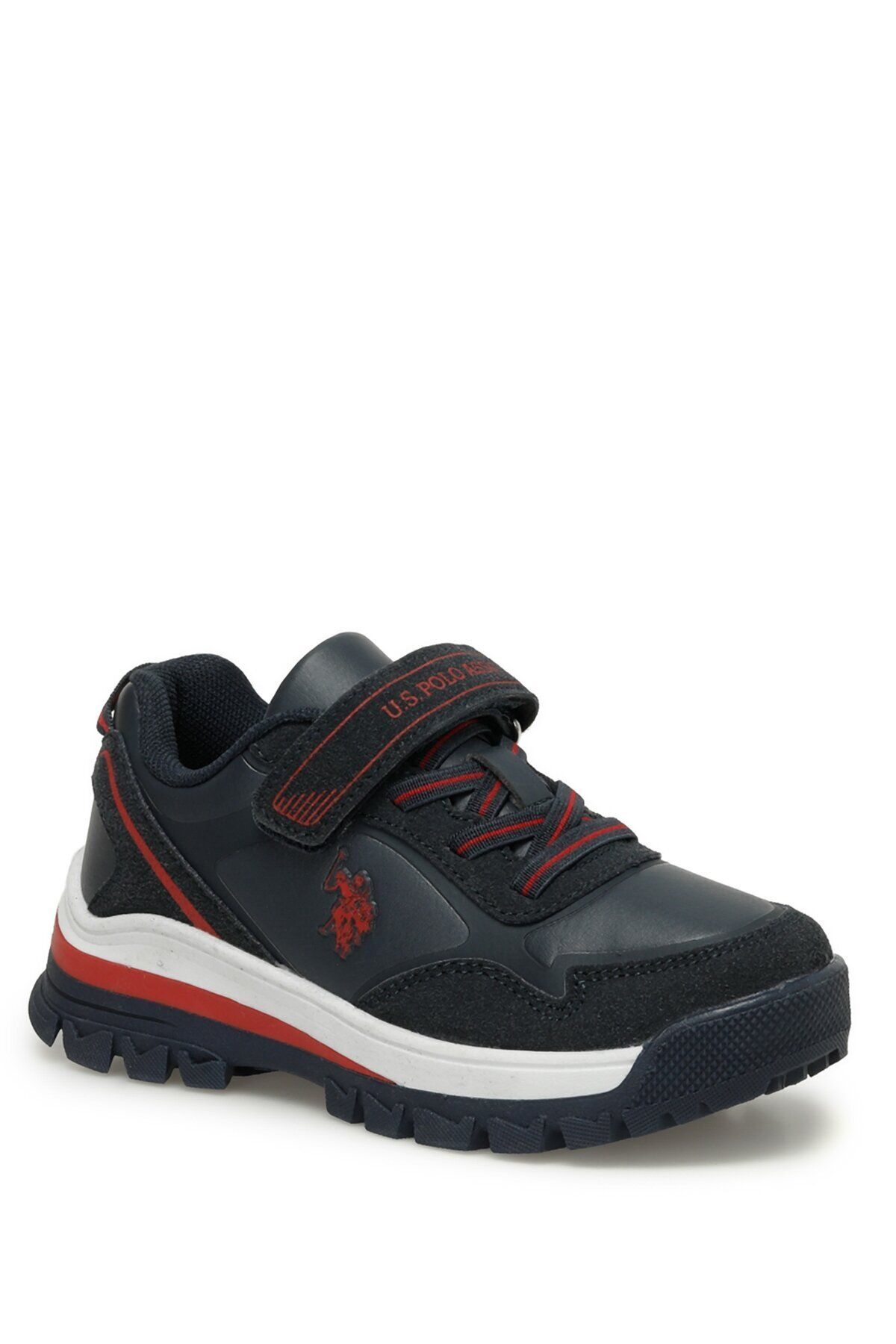 کفش های فضای باز آبی پسرانه و بچگانه Boy Sagan Jr 3PR Shost Navy Blue U.S. Polo Assn.