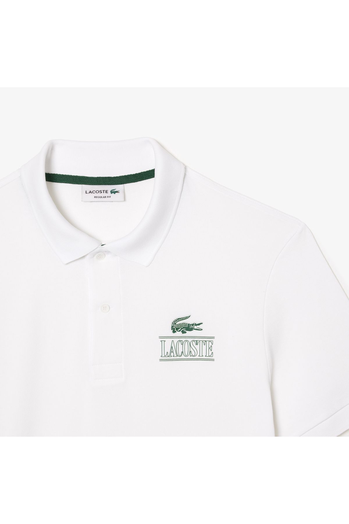 Lacoste امضاء Unisex به طور منظم متناسب با چوگان سفید