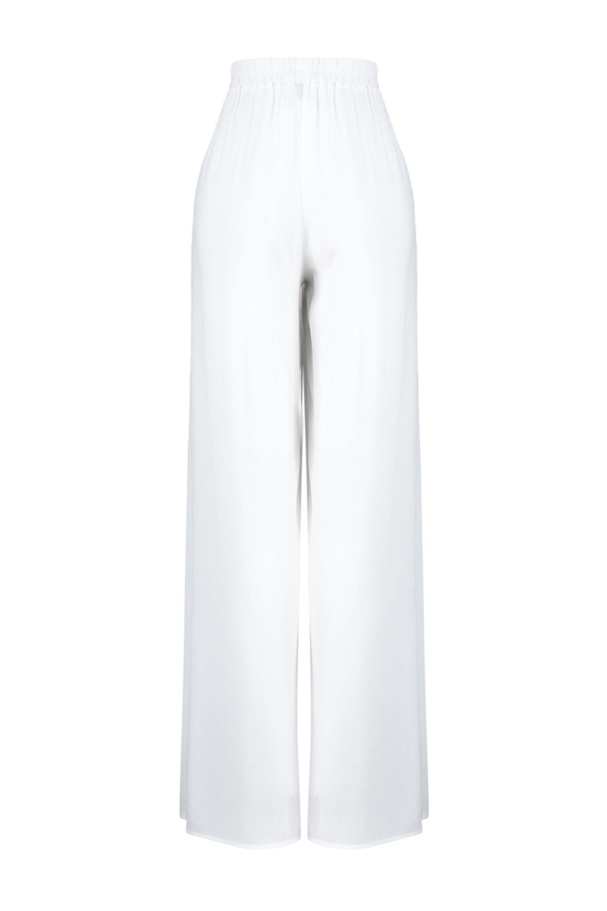 Trendyol Collection-Ecru gewebte Strandhose mit Schlitz TBESS24PL00013 7