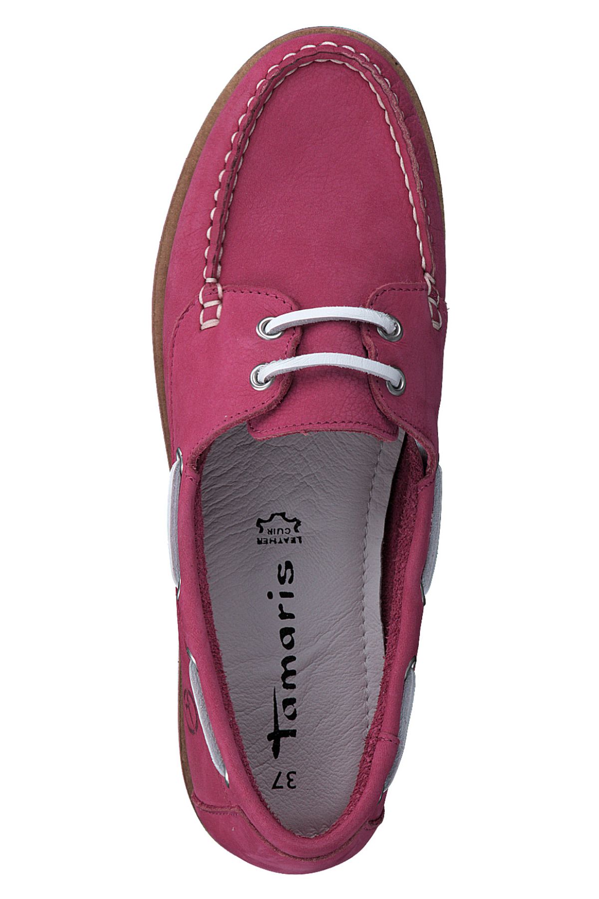 Tamaris-Damen Sportliche Halbschuhe 1-23616-42 Lila 513 Fuxia Leder 5