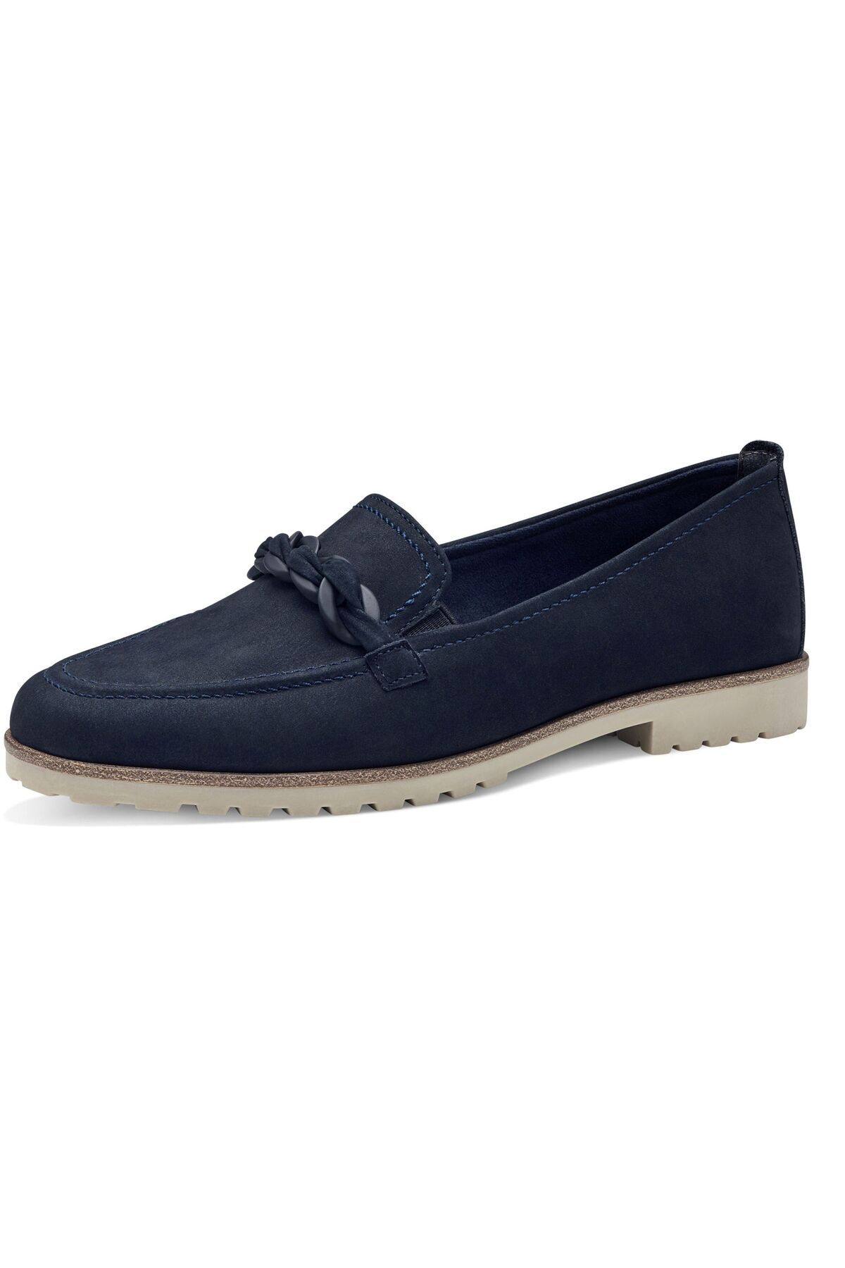 Tamaris-Damen Halbschuhe Slipper 1-24200-42 Blau 805 Navy Leder mit TOUCH-IT 1