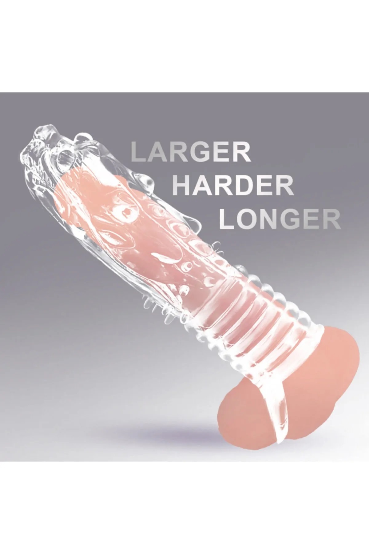 Hızlıexpress Silikon Penis Kılıfı Klitoris Temaslı Dildo Prezervatif