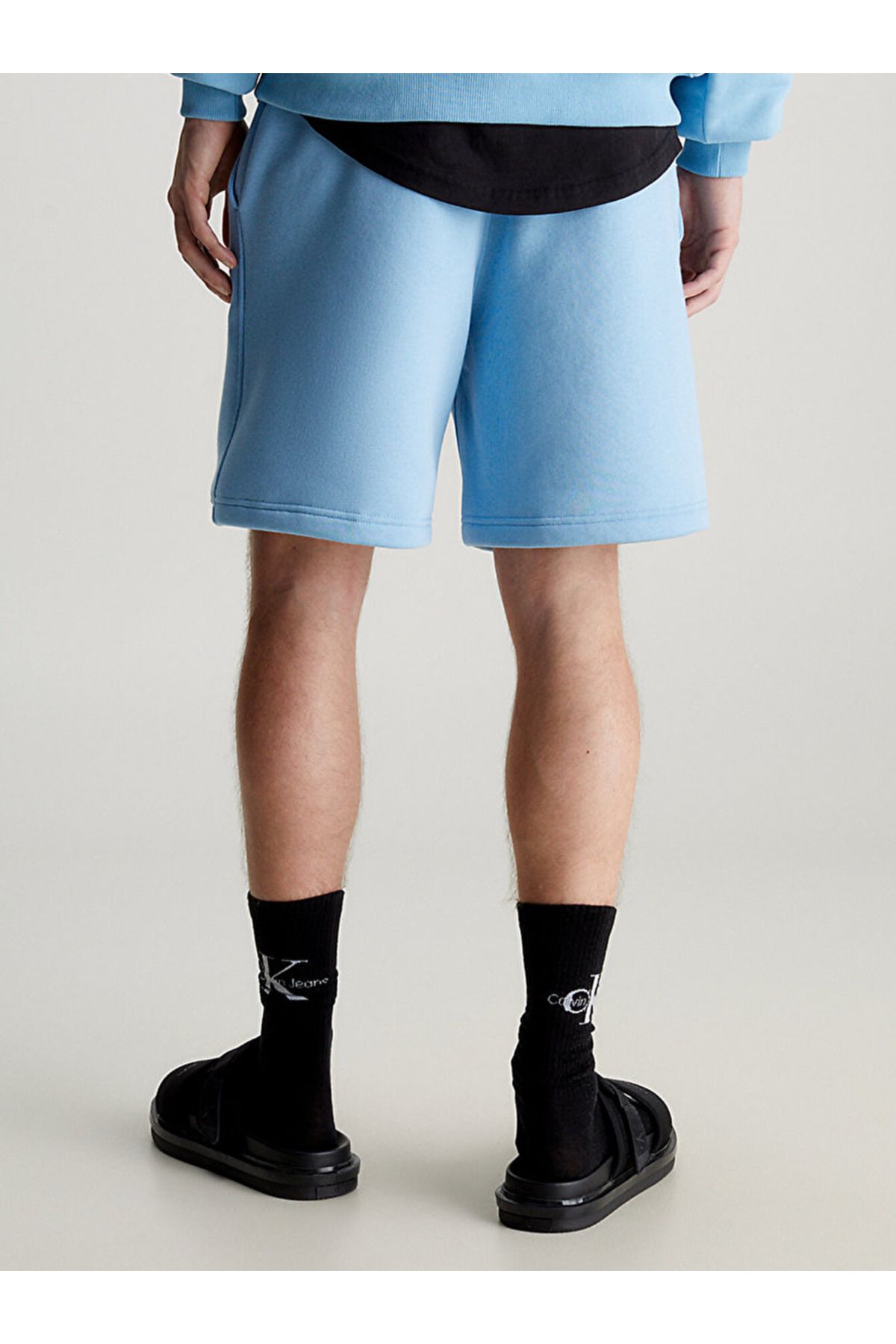 Calvin Klein Monogram Fleece Jogger Shorts Erkek Giyim