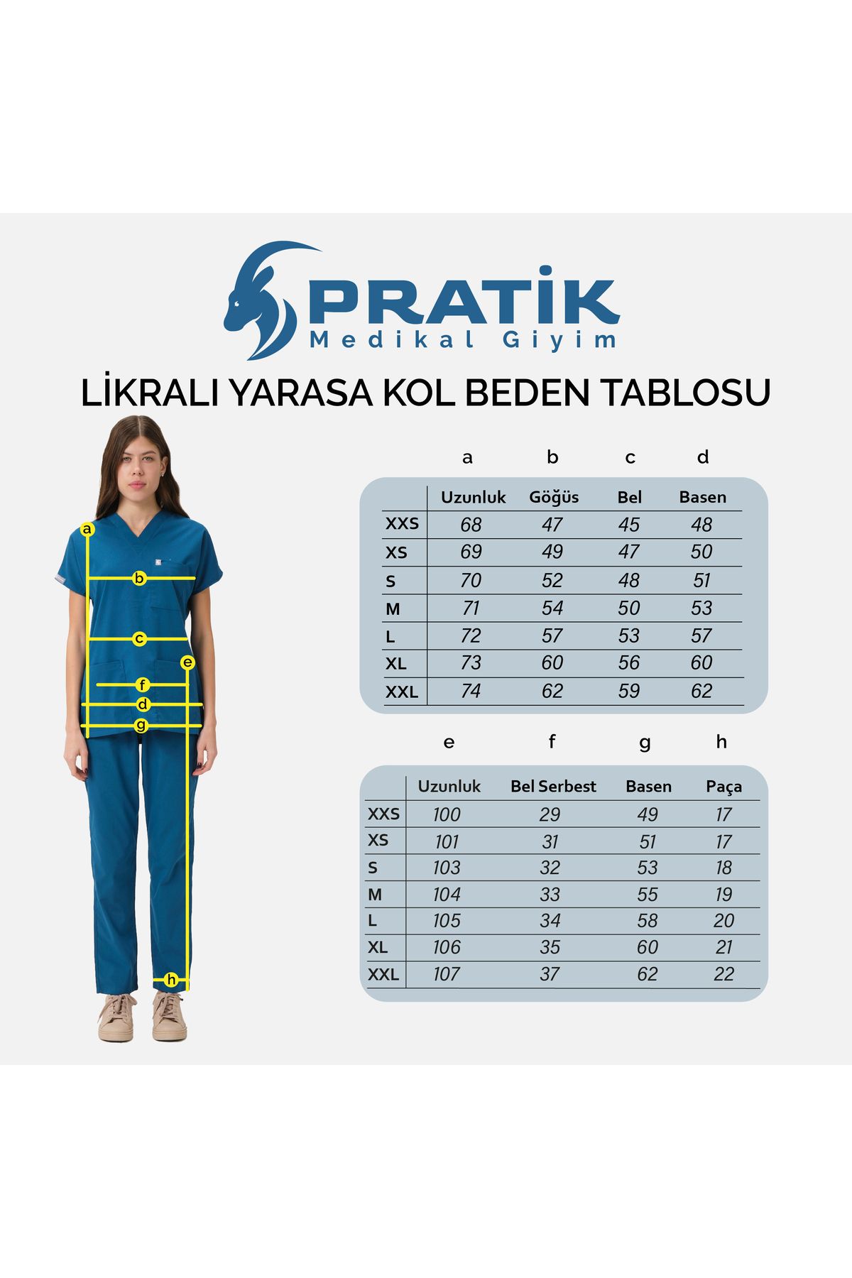 Pratik Medikal-Unisex Beige Scrubs - Lycra Cargo Pocket, Bat Sleeve, Doctor and Nurse Jersey 8