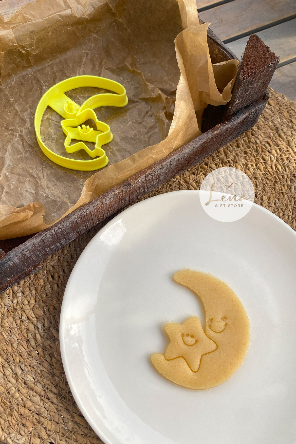 Happy Star Moon Cookie Cake Candy Cookie Mold And Dough Shaper