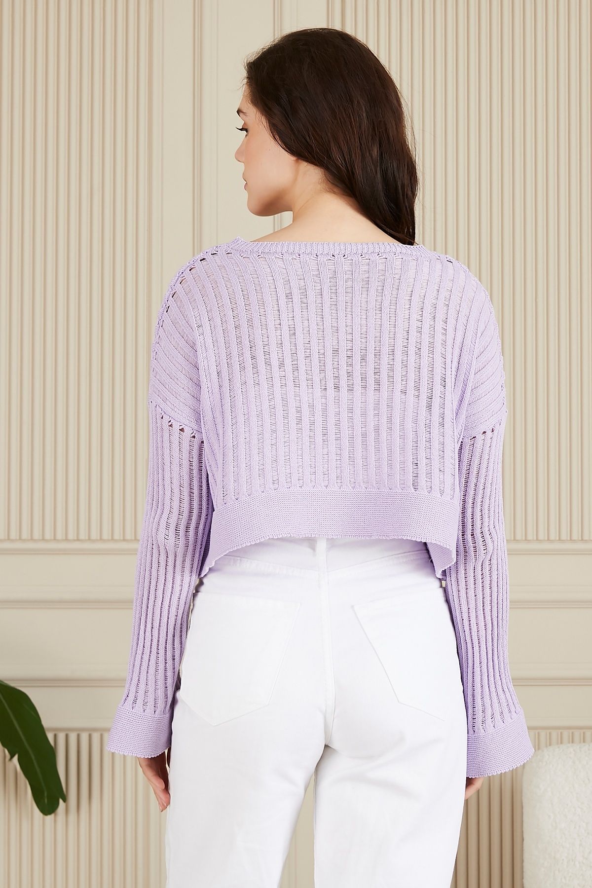 Qzen-Boat Neck Seasonal Crop Knitwear Sweater 4