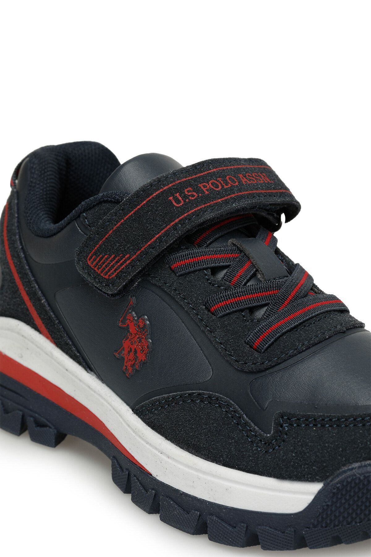 کفش های فضای باز آبی پسرانه و بچگانه Boy Sagan Jr 3PR Shost Navy Blue U.S. Polo Assn.