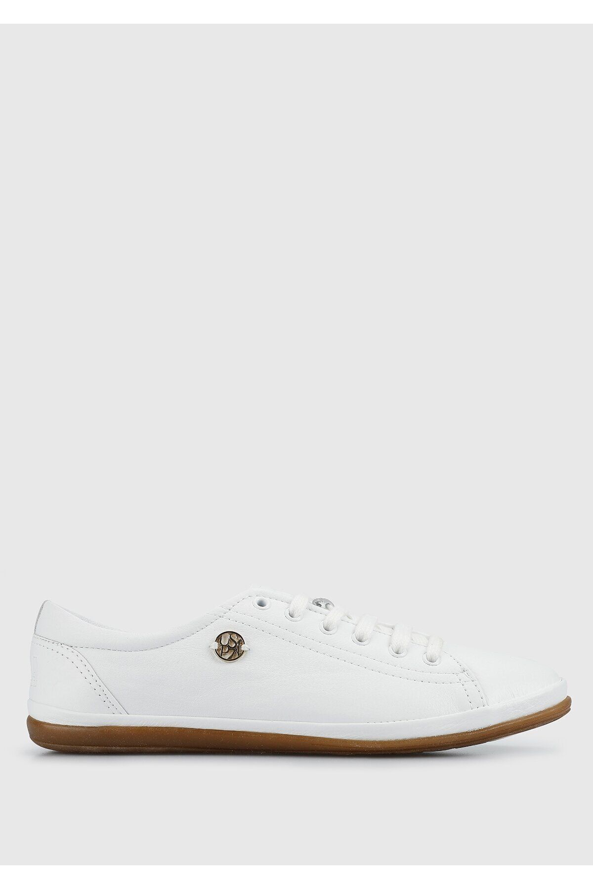 کفش ورزشی زنانه چرم سفید جوجو U.S. Polo Assn.