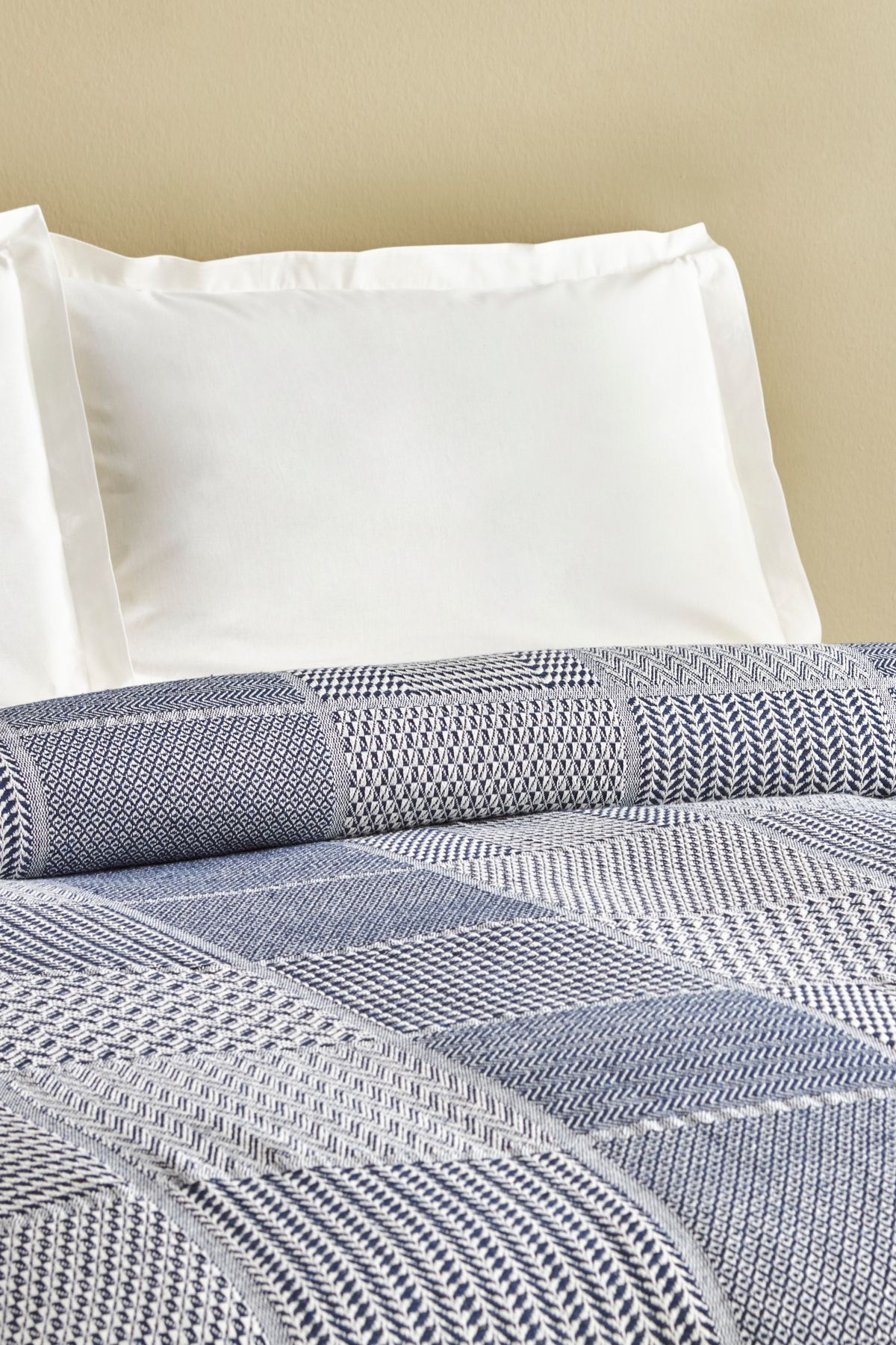 Karaca Home-Luna Double Pike Navy Blue 3