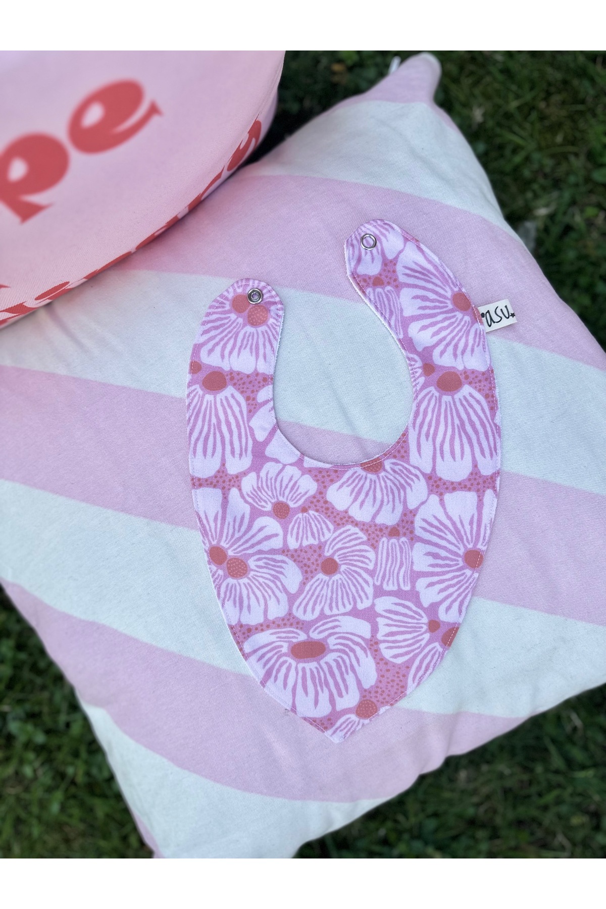 Pink Daisy Organik Pamuk Önlük