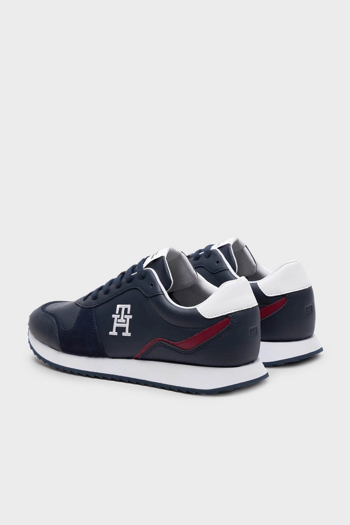 اسنیکر آبی مردانه کفش ورزشی چرمی FM0FM04959 DW5 Tommy Hilfiger