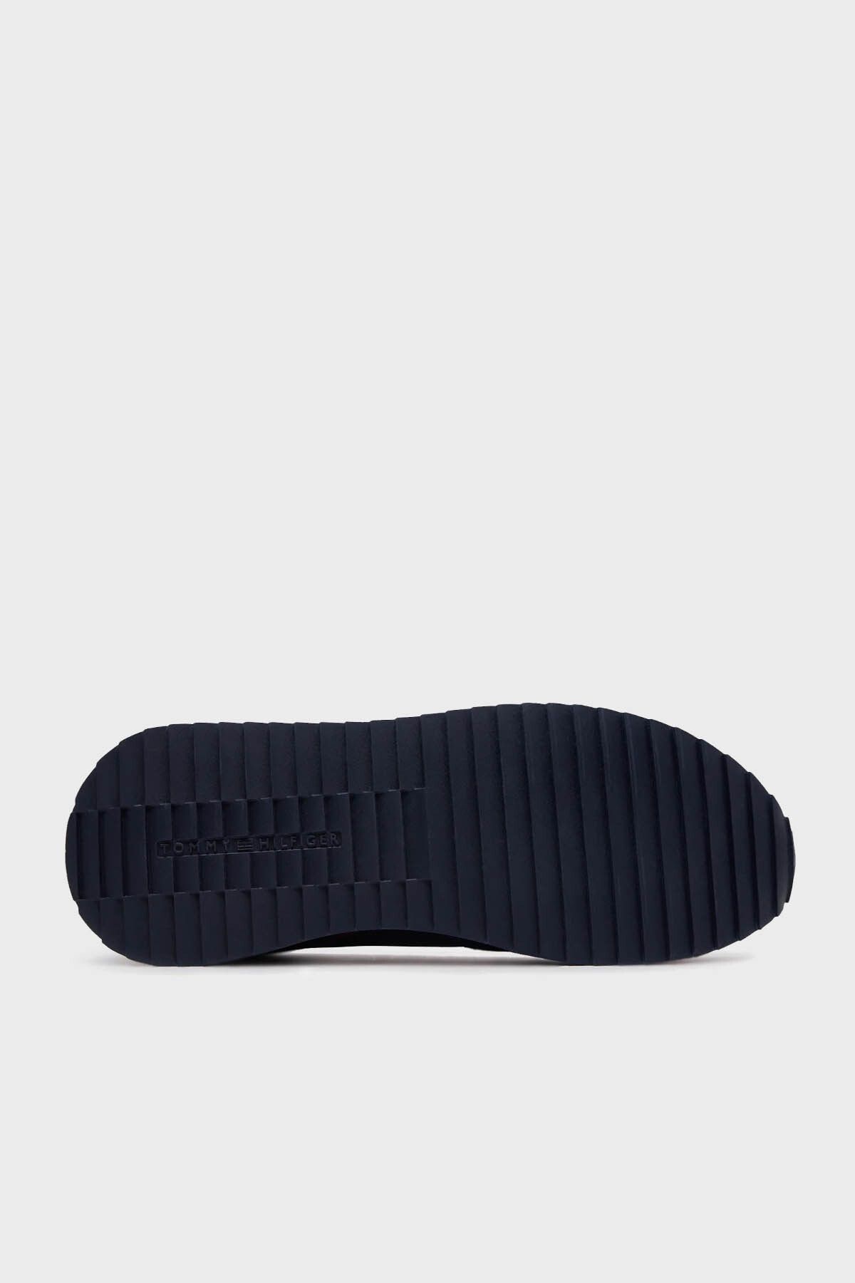 اسنیکر آبی مردانه کفش ورزشی چرمی FM0FM04959 DW5 Tommy Hilfiger