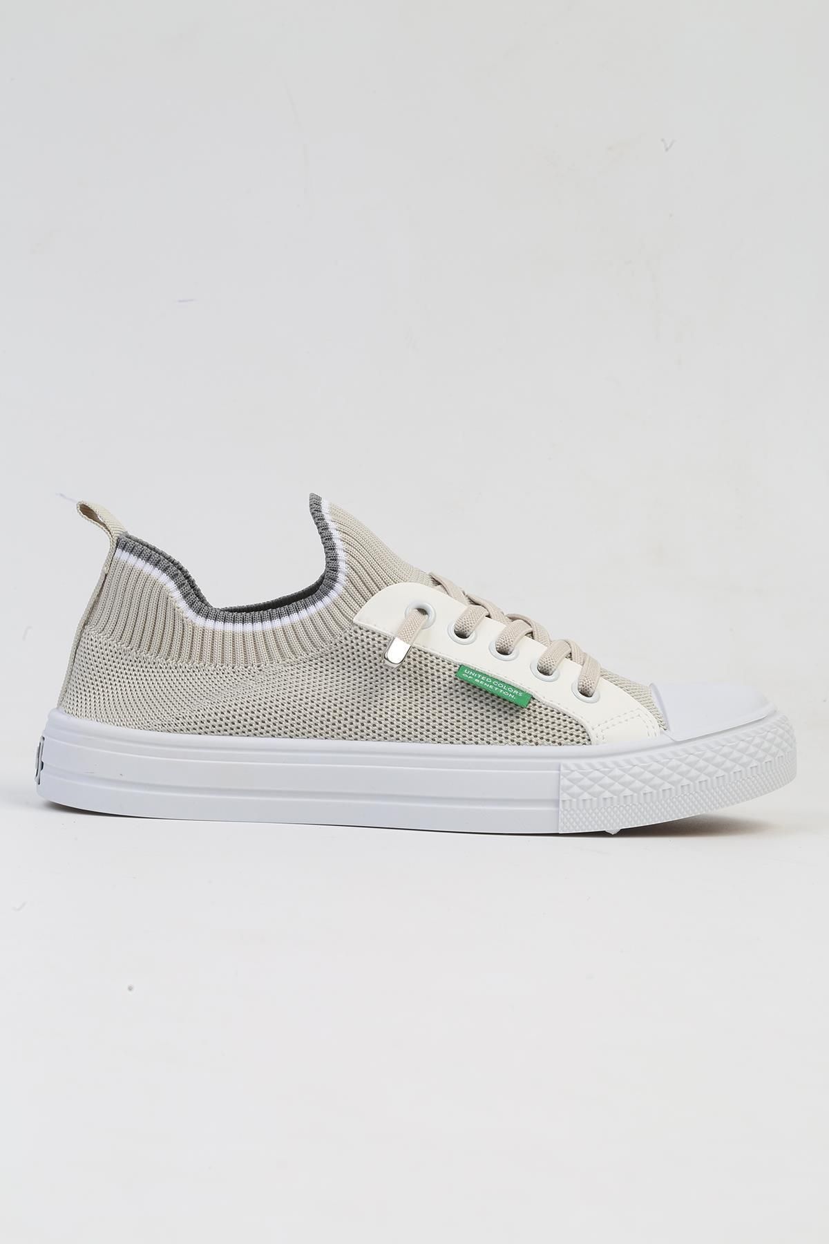 ® کفش ورزشی خاکستری زنانه وارداتی BNI-10233 Benetton