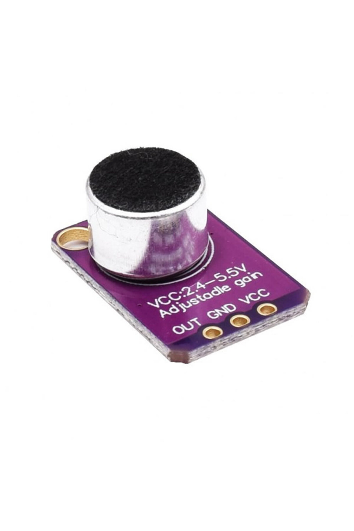 MAX4466 Amplikatörlü Analog Elektet Mikrofon Sensör Ayarlanabilir Kazanç Kontrol Ses Algılayıcı Mod 6