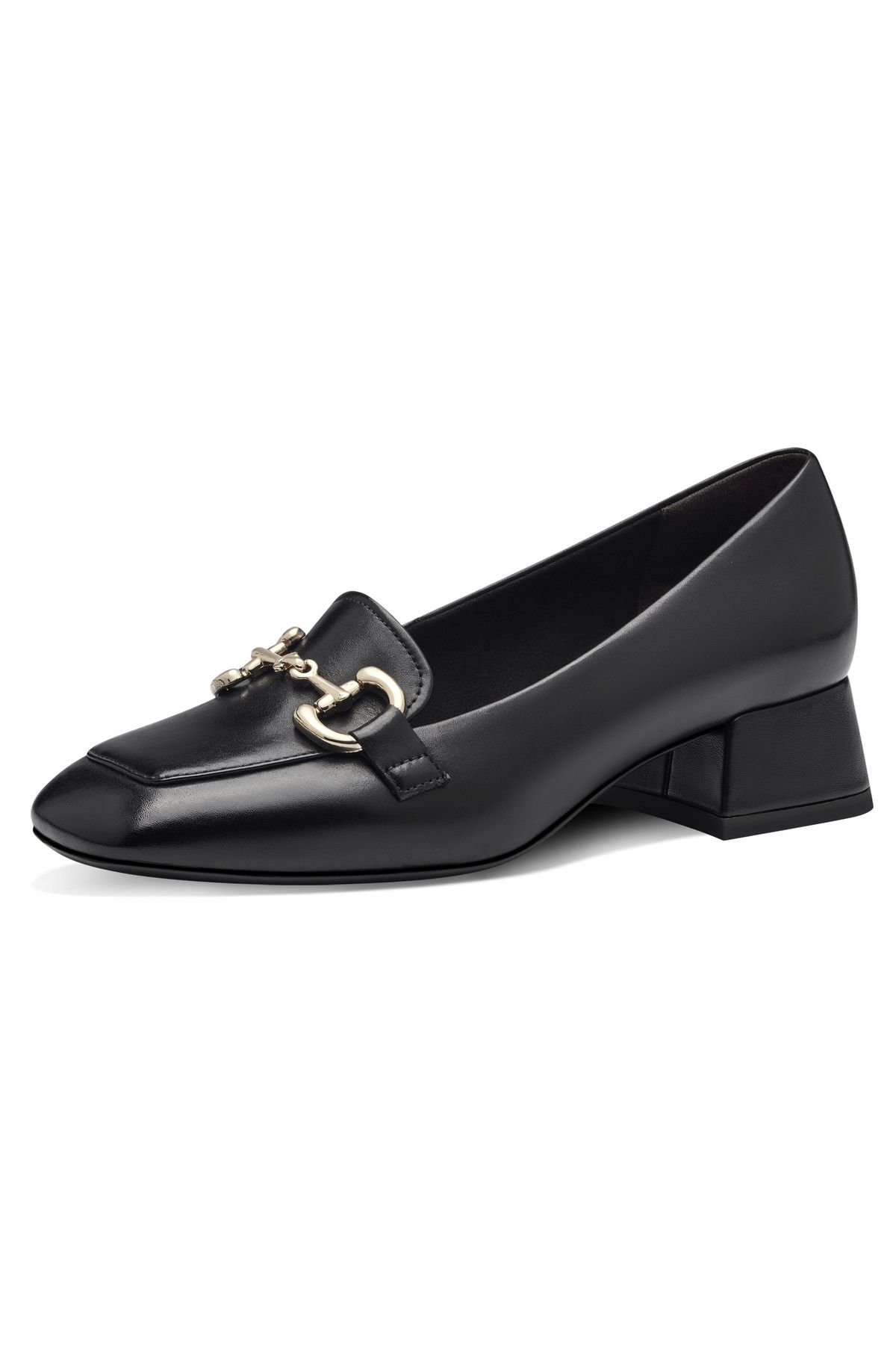 Tamaris Halbschuhe Loafer 1-24303-42 Schwarz 001 Siyah Leder Ve Touch-it für Damen - 38