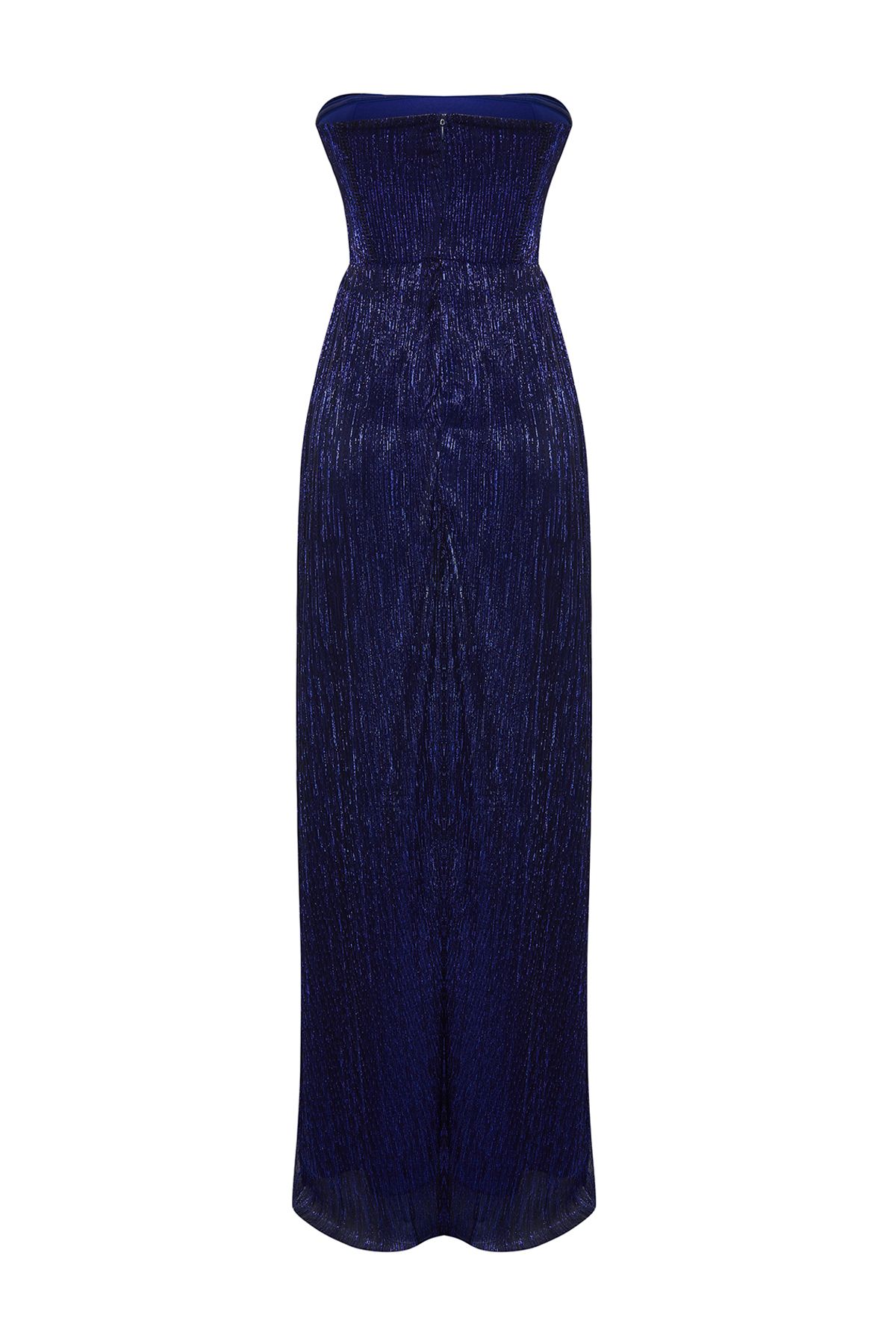 Trendyol Collection-Saks Farbenfrohes A-Cut-Abendkleid aus Strick - Abschlusskleid TPRSS24AE00044 9