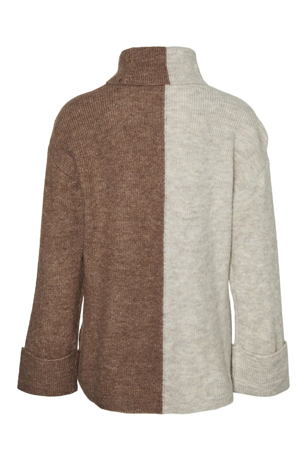 Vero Moda Girl-Strickpullover VMLEFILEBLOCK LS UZUN ROLLNCK BLO KIZ 3