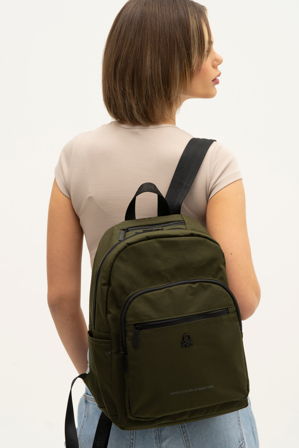 یونایتد کالرز آو بنتون کوله پشتی مردانه بنتون خاکی BNT1268