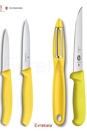 VICTORINOX Evrekala Shop Yellow B cak Seti Victorinox ef B cak ve Soyacak Ozel Set Yetkili Evrekala Yeni Seri Fiyat Yorumlar Trendyol