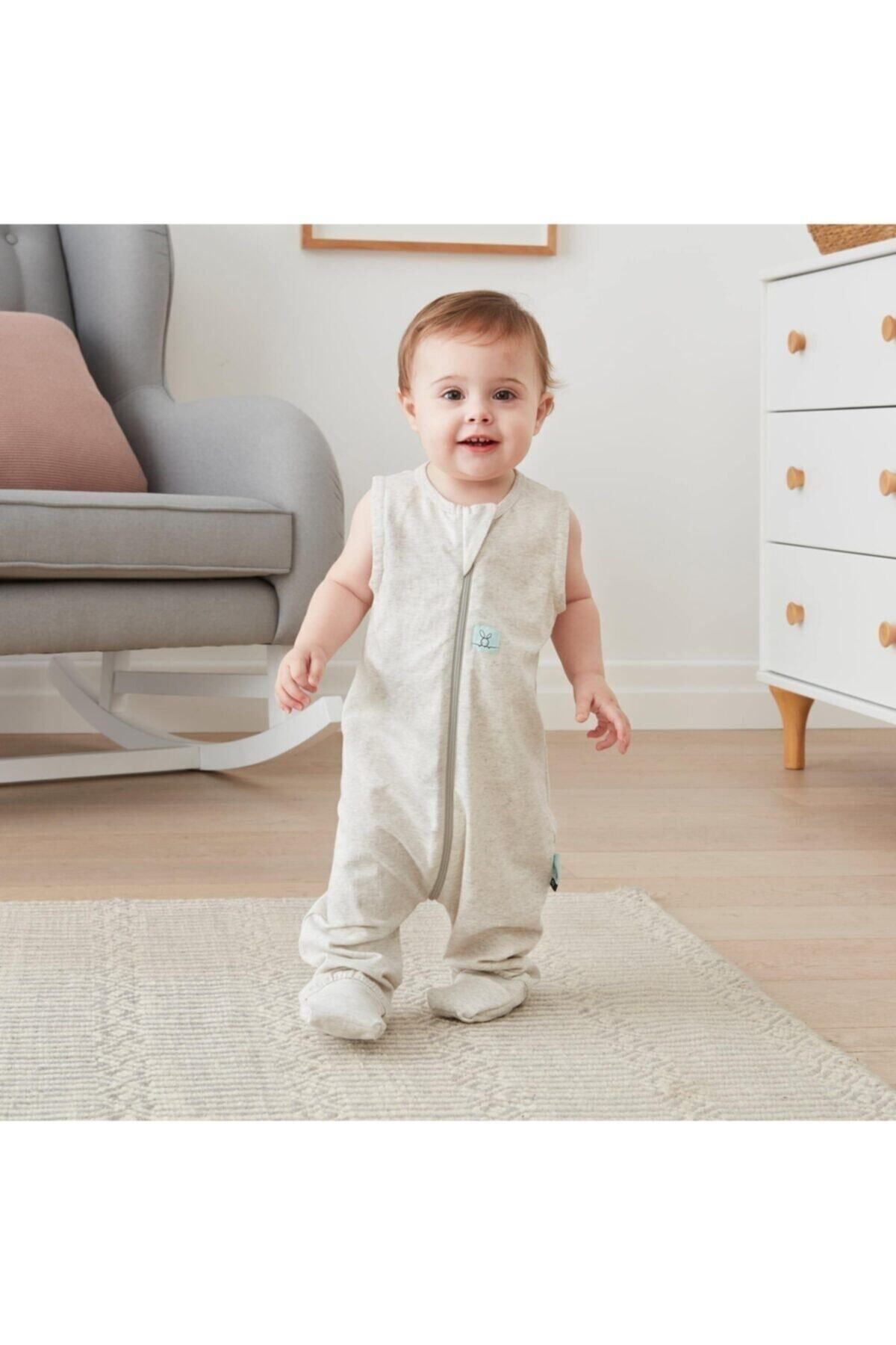 ergopouch Australia Ergopouch Organik Pamuklu Kolsuz Uyku Tulumu 0.2 TOG Grey Marle Fiyat Yorumlar Trendyol