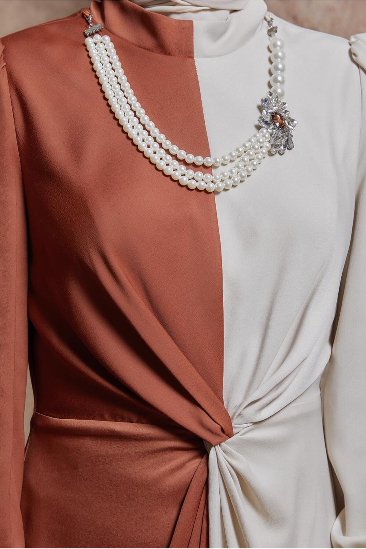 مانتو ابایا زنانه آلوینا | 24YABL0050401 Alvina - Image 4