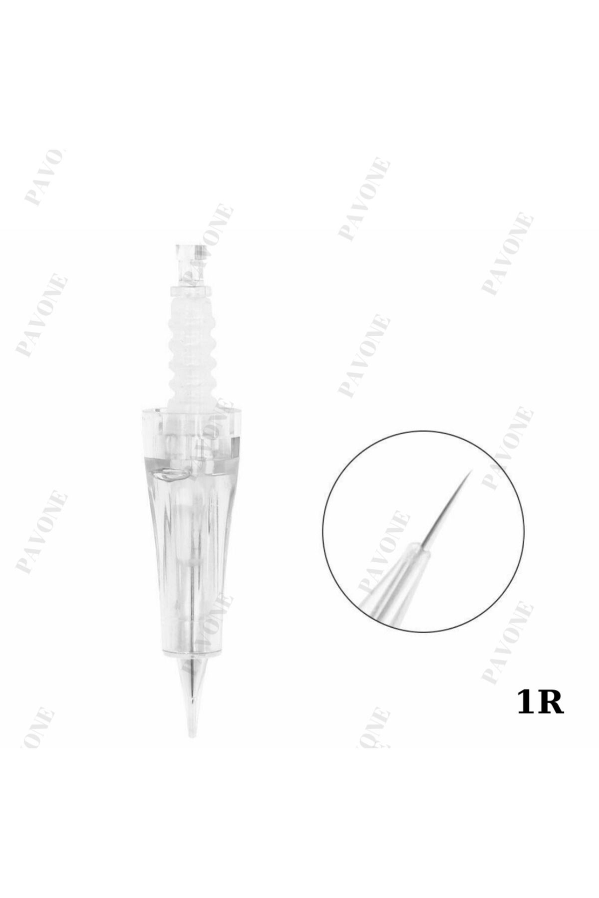 سوزن آرایش دائم - 1 دور - سازگار با قلم DR - 5 عدد - سوزن کشیدن ابرو Pavone