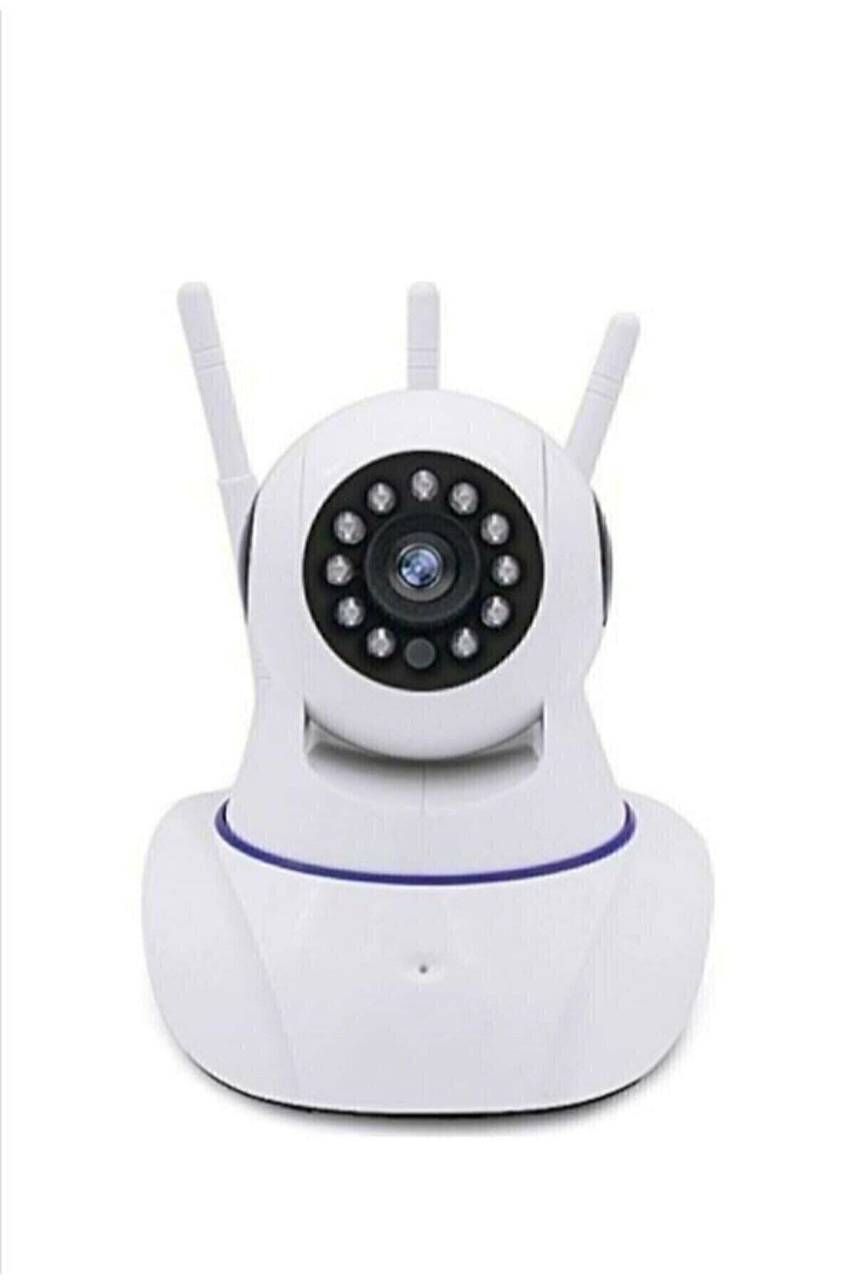 İTHALCİM Kablosuz Wifi Bebek İzleme Ip Kamerası 3 Antenli Gece Görüşlü Güvenlik İp Kamera Harekete Duyarlı fotoğrafı 6 (önizleme)