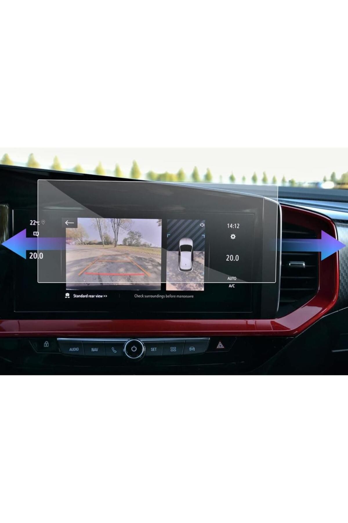Engo-Opel Mokka Gs Matte Screen Protector Transparent Multimedia 10 Inch 2