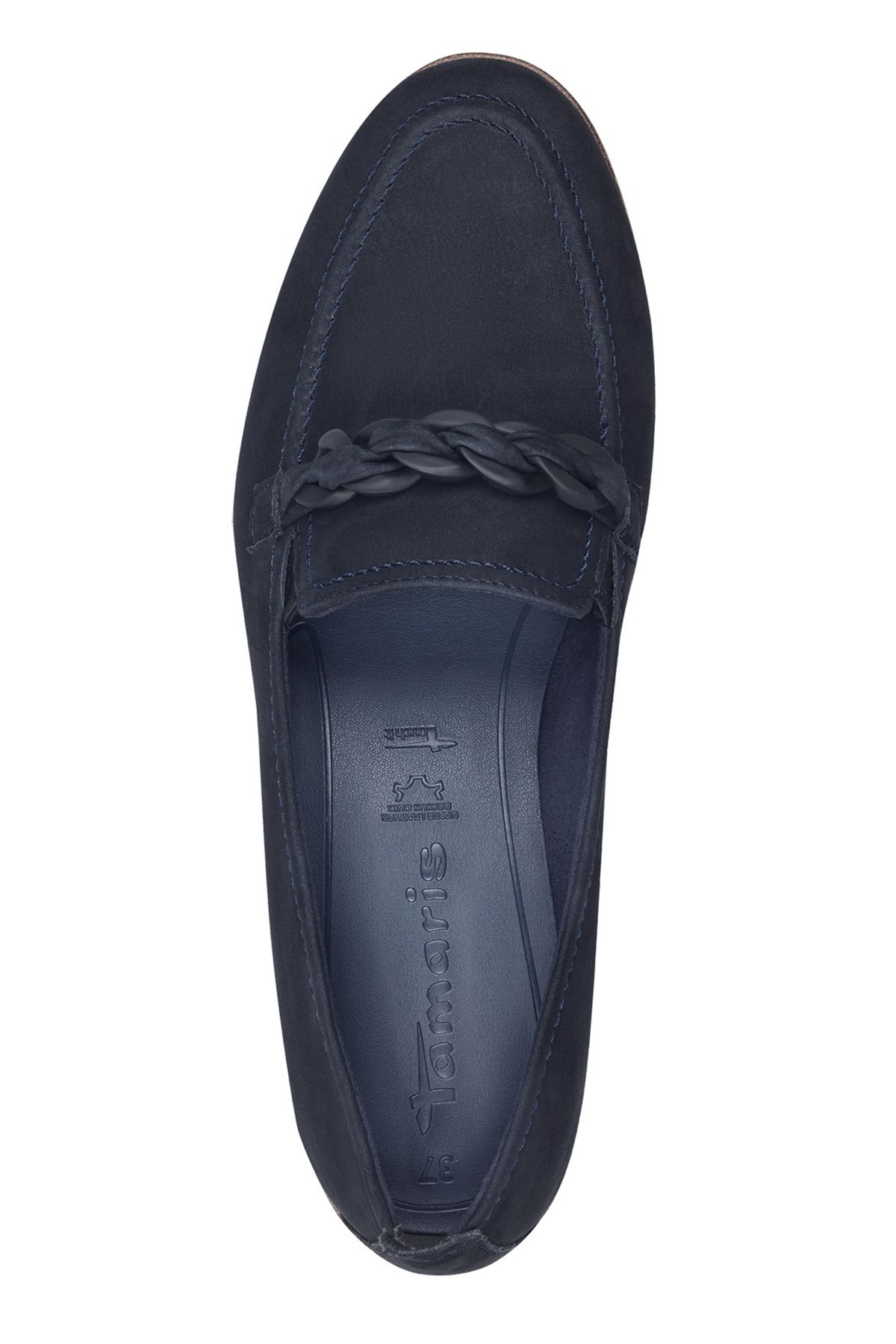 Tamaris-Damen Halbschuhe Slipper 1-24200-42 Blau 805 Navy Leder mit TOUCH-IT 5