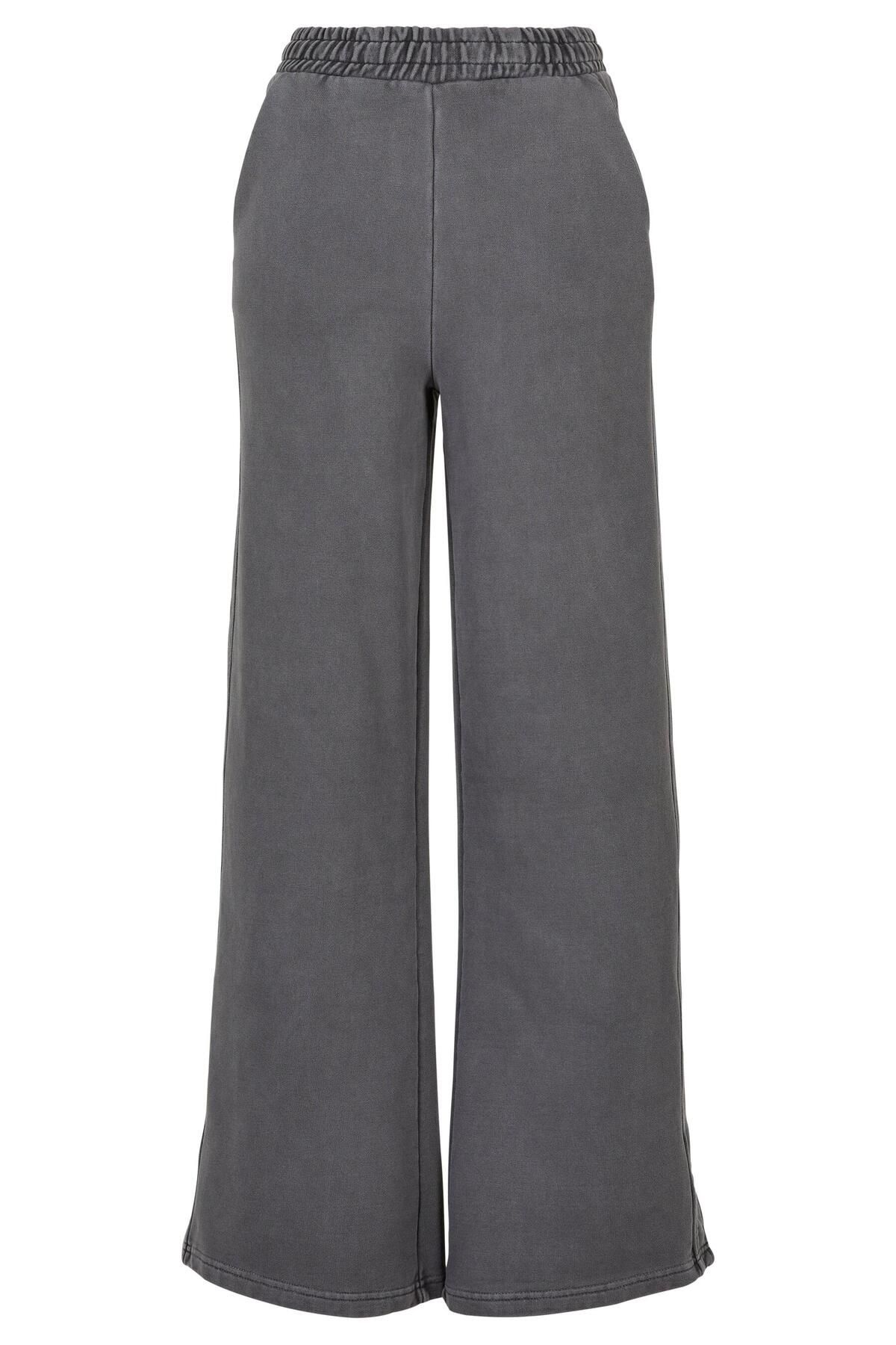 Urban Classics Ladies Heavy Terry Garment Dye Slit Pants für Damen - 5XL